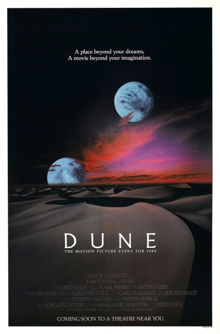 'DUNE' (DAVID LYNCH Version) Movie Poster circa 1984